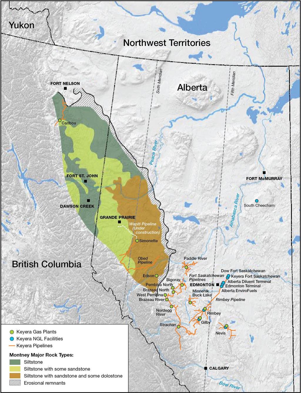 Montney A World Class Resource Large portion of western Canadian natural gas production currently coming from the Montney Horizontal drilling / multi-stage completions enabled economic development