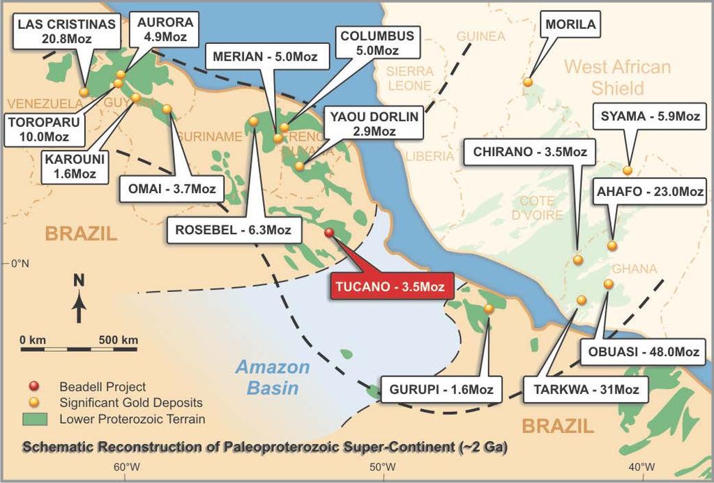 Brazil Underexplored Greenstone Belt Favourable geological setting