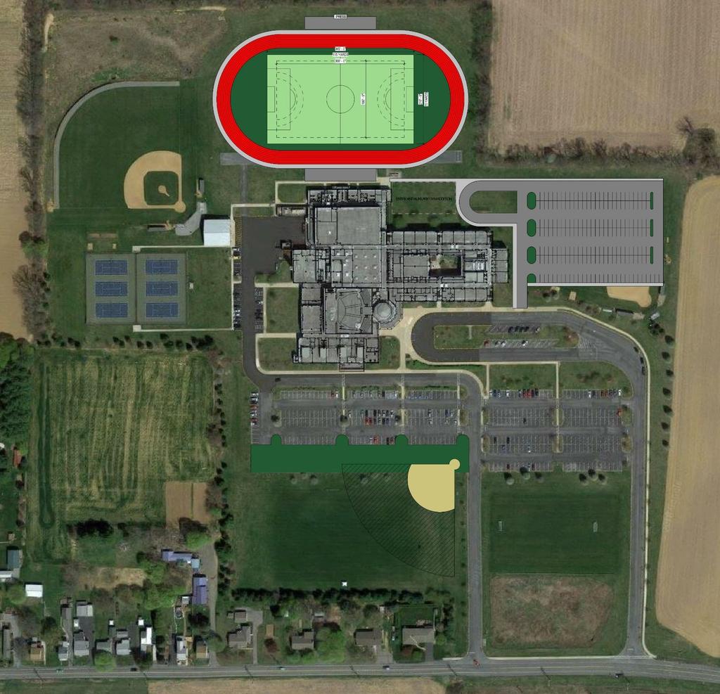 *Wide range of potential project options Athletic Facilities High School BUILDING MAP IMAGE REMOVED 1. NEW PARKING LOT & DROP-OFF FOR STADIUM 2. BLEACHERS & LIGHTING 3.