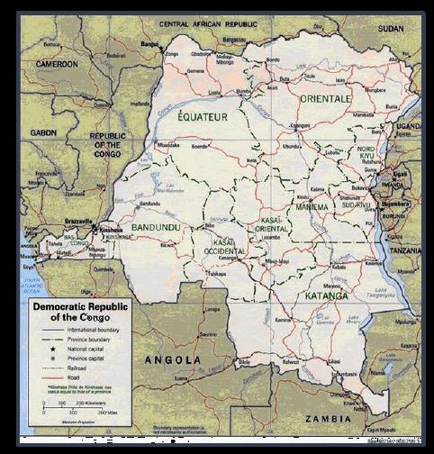 roads and power to develop sustainable production o The DRC has rare and strategic minerals sought by developed and emerging economies around the