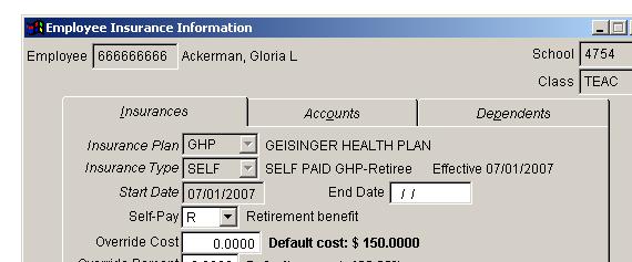 REPORTING LIFE INSURANCE FOR RETIREES Insurance Parameters/Insurance Plans INS > INSURANCE PARAMETERS > INSURANCE PLANS Select the GTL Plan checkbox to designate the Insurance Plan as a Group Term