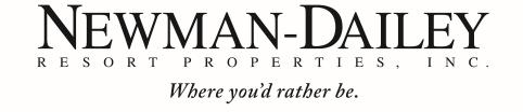 Newman-Dailey Resort Properties, Inc. Vendor Packet Issued to: In order for Newman-Dailey Resort Properties, Inc.