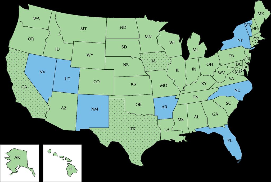 NAIC ANNUITY SUITABILITY STATE TRAINING REQUIREMENT The following states have adopted some version of