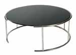 Coffee Table, black plexi top 39 x
