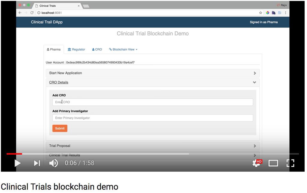 Use Case Blockchain and Clinical Trials ¾ YouTube