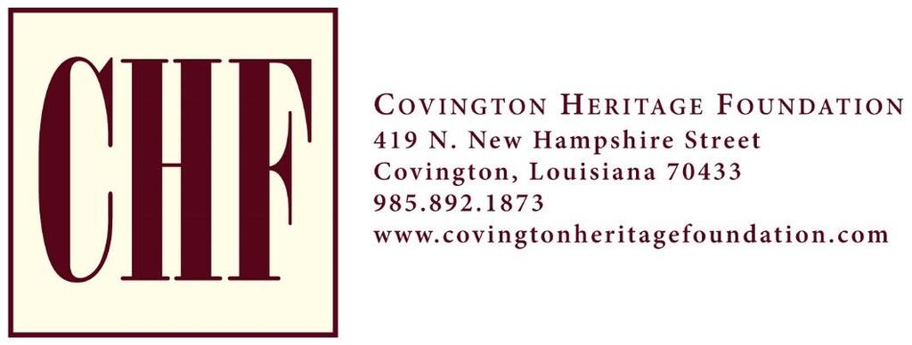 Thank you for your interest in the Covington Antiques and Uniques Festival on April 21 and 22, 2018 in downtown Covington, Louisiana.