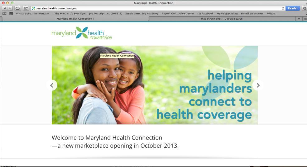 Online Resources MarylandHealthConnection.