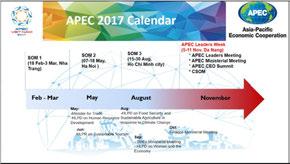 APEC 2017 Notional Calendar For more details: 2016/ISOM/008 You can also access to Viet Nam s website for useful sources: https://www.apec2017.