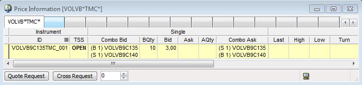 orders in the combination order book, or with outright orders and quotes in the legs through implied-out orders All