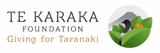 Memorandum of Understanding (Community Organisation Name) (date) 2018 Agreement between Te Karaka Foundation, an incorporated charitable trust, (Charities Registration Number CC51935), Te Karaka ;