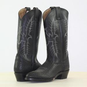 5D Tony Lama Cowboy Boot Black Bullhide VM2952 Regular Price $190.00 Sale Price $95.