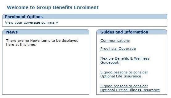 From your Home page, click [Enrolment and coverage summary] under the Benefits section. 2. Click [View your coverage summary] under Enrolment Options. 3.