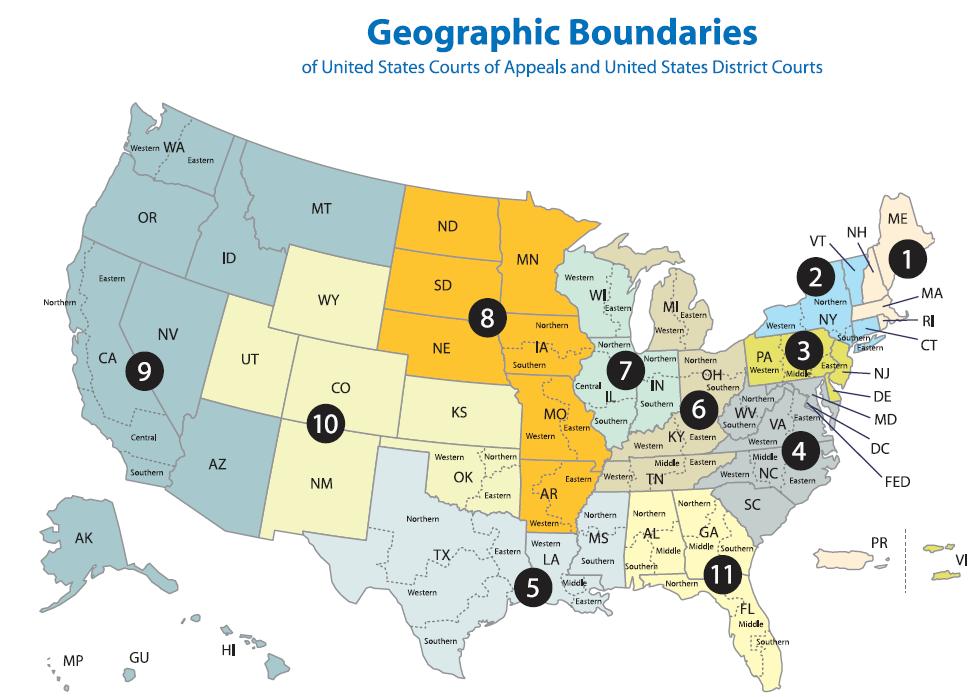 Figure 1 Geographic boundaries of United States