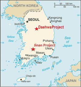 Korean Focussed Exploration/Development Moly/Tungsten D1 Daehwa (100%) - Includes historic Daehwa and Donsan Mo & W mines Recent Diamond drilling