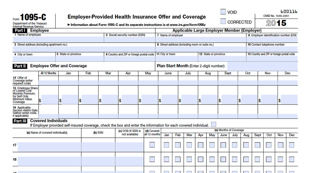 In early February, all full-time employees will receive Form 1095-C from the City. This form includes information regarding when you were eligible for City coverage and the cost of that coverage.