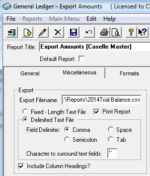 Verify file path of export file at the Miscellaneous