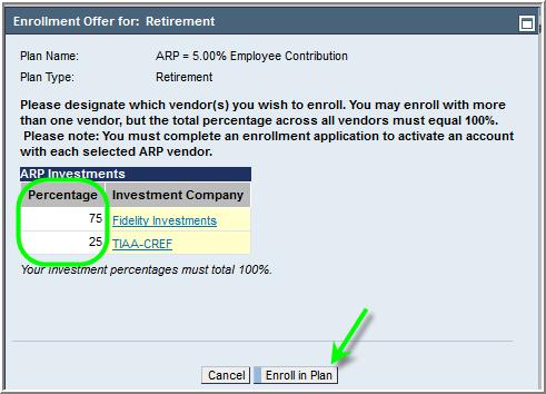 Employee Self-Service (ESS) Screens - My First Days Retirement Plan Enrollment Page 8 of 11 4.