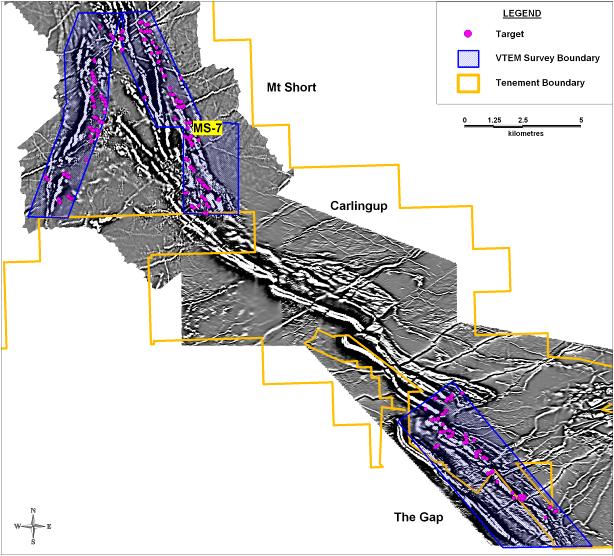 Figure 3. VTEM survey area in the Ravensthorpe Nickel Project.