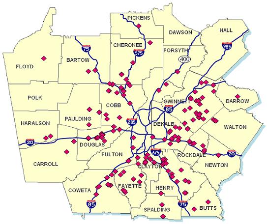 Georgia Regional Transportation Authority (GRTA) GRTA Vanpool Service A vanpool is a group of 7-15 people who have a similar commute pattern and agree to commute together in a van while sharing the