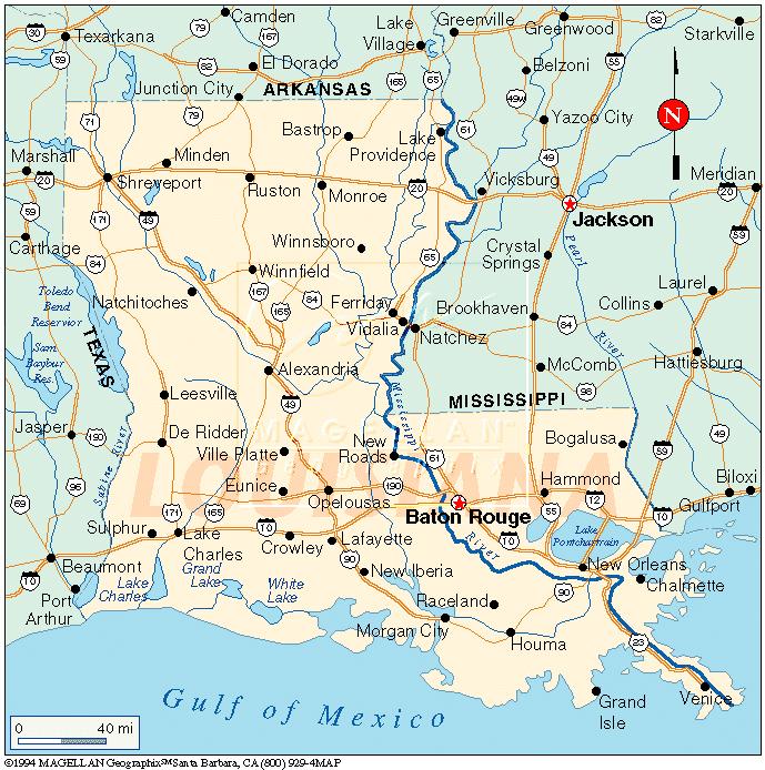 Baton Rouge, LA Capital of Louisiana City: 74.