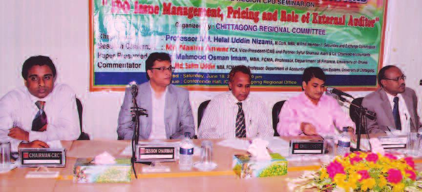 Nasim Anwar FCA, Vice President, ICAB conducted the Seminar as Session Chairman. Dr. Mahmood Osman Imam, Professor, Department of Finance, University of Dhaka presented the keynote paper. Md.