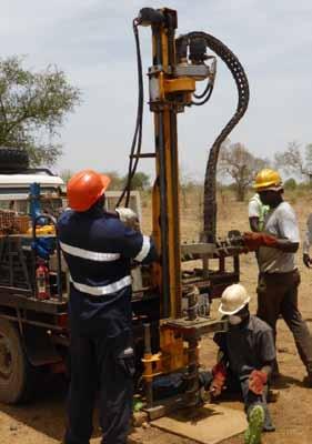 auger drilling. Ready for further RC drilling to enable resource definition In January 2015 GMR reported several rounds of results of the auger program. The results highlight a coherent 3.