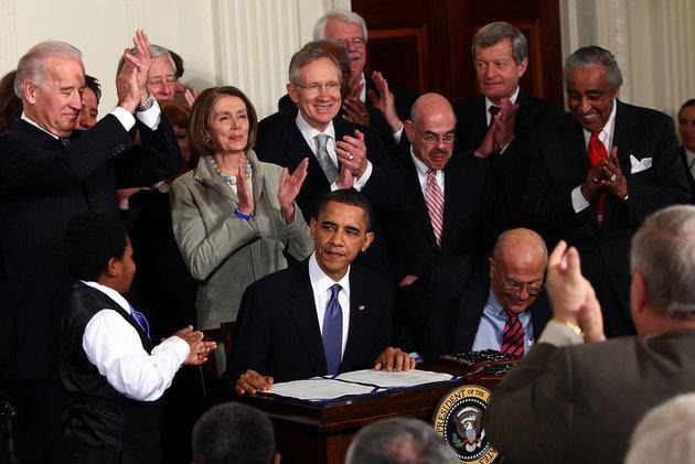 President Obama signs the Affordable Care Act March 23,