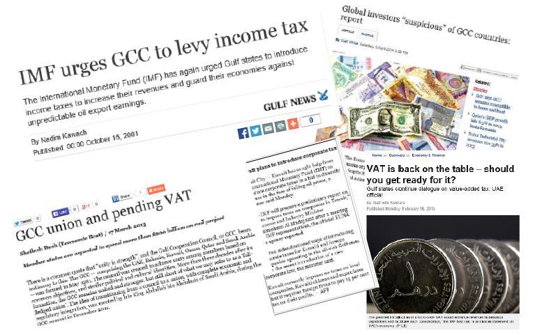 International pressure to introduce taxes