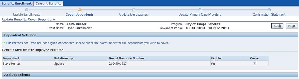 23 Select a Deferred Compensation option, enter the monthly amount you would like to elect, then scroll down