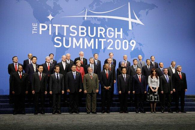 The leaders statement released at the end of that summit announced, We designate the G20 as the premier forum