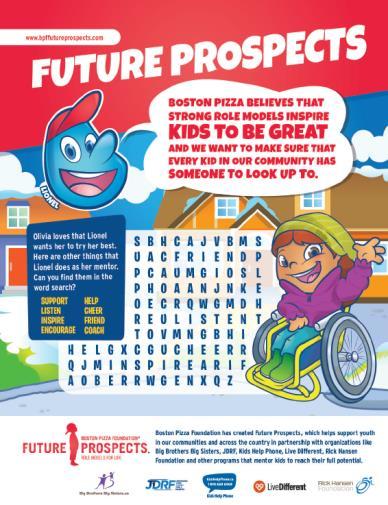Boston Pizza Foundation Future Prospects Commitment to giving back