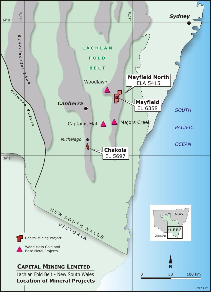 Figure 5: Mayfield and Chakola Project Location Map CANNABIS UPDATE In June, Capital advised that it had taken the decision to cease negotiations and no longer pursue a transaction with Canadian