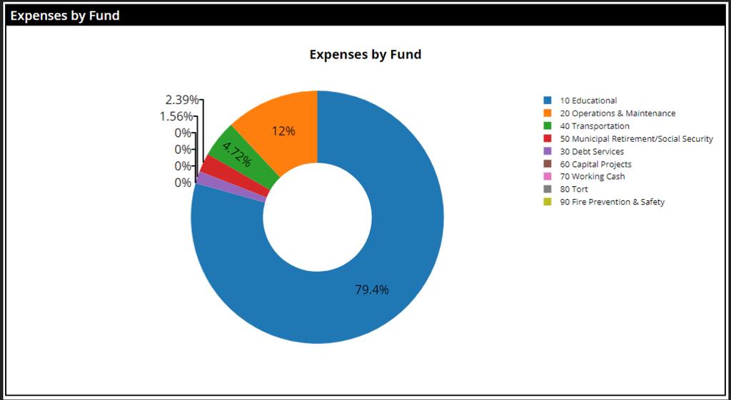 Expenditure Allocation by Fund Operations &