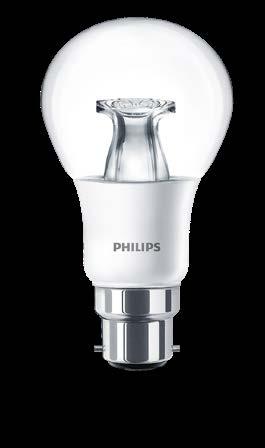 LED. The more you dim the warmer the light The Philips LED lamps offer a new experience for dimmable LEDs, by enabling light levels to dim to the warm tones of traditional lamps.