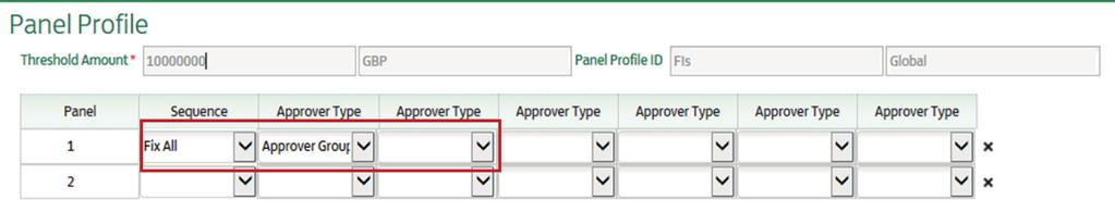 4. To edit the combination of Approver Types select Modify. 5.