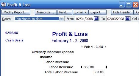 QuickBooks Reports Profit & Loss To add the % of Income to your