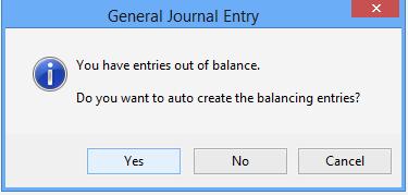 General Journal Entry The system will auto add the appropriate cash lines to balance the funds. You can now go to Actions > Post Entry or Submit for Approval.