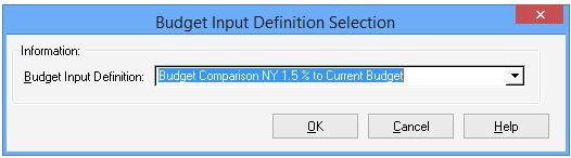 Input Definitions, you