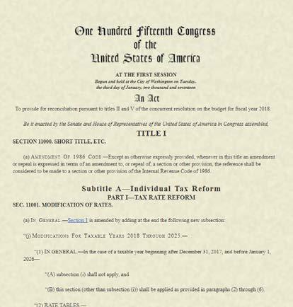 bonds SPARED from tax reform: Private activity bonds Stadium bonds ELIMINATED through tax reform: Tax-exempt advance refundings New tax credit bonds Additionally,