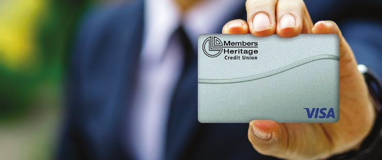 5 Choose MHCU Credit Cards Members Heritage credit cards give you the freedom of worldwide acceptance at millions of locations. Now, MHCU credit cards have a fixed rate as low as 9.75% APR.