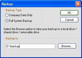 Step 2: Take a Full System Backup Before you install the PYE 2008 Update, it s extremely important to back up your Sage Quickpay program and the data for all payroll companies.