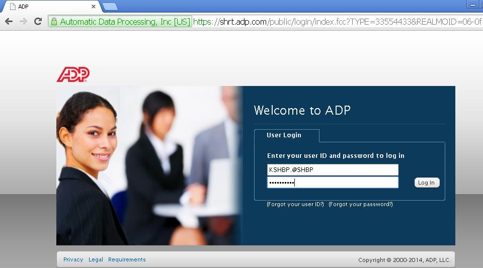 Topic 4: Downloading the State Health Benefit Plan (SHBP) Open Enrollment File from the ADP Website These instructions work best when using Google Chrome version 39.0.2171.