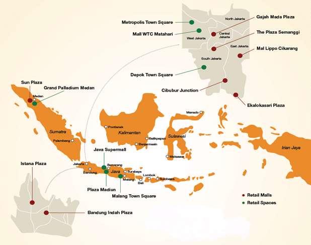 Overview of LMIR Trust Portfolio of Indonesian Retail Assets valued at S$1.