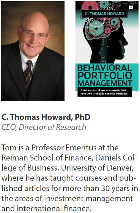 Thomas Howard, PhD CEO and Chief Investment Officer, AthenaInvest Tom is