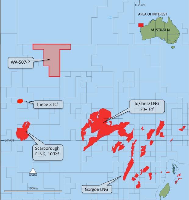 WA 507 P: Northern Carnarvon Basin Operator and 80% interest Large block within prolific Northern Carnarvon Basin gas province No significant commitments until Drill or Drop decision by November 2019