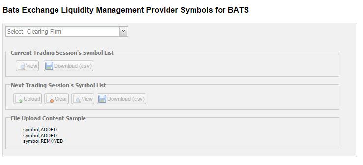 5.14 Liquidity Management Provider The Liquidity Management Provider tool is available to customers of the BZX Exchange participating in the LMP program.