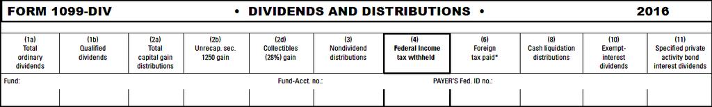 Form 1099-DIV (cont d) 9 Box 1a 1b 2a 3 Description Reports total ordinary dividends, including short-term capital gains (will include amount from Box 1b) Reports qualified dividend income that may