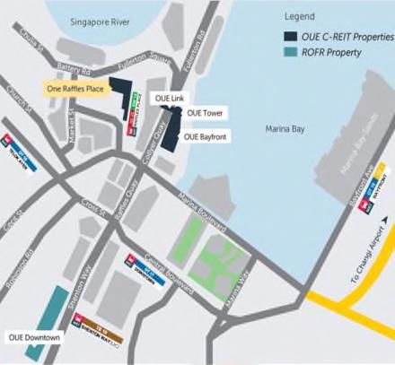 Iconic Development in Strategic Location Location in the Singapore CBD Landmark commercial property Raffles Place Marina Bay Downtown Prominent, iconic integrated commercial development with Grade A