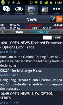 26a. View HKEx news by pressing HKEx News. 26b.