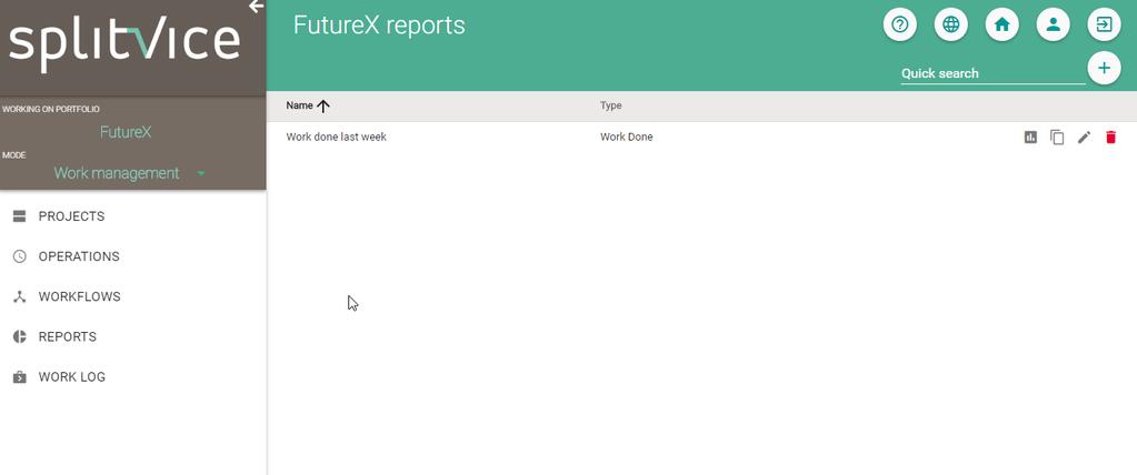 Managing reports 1. Go to the report overview 2. Click the button to generate the report 3.